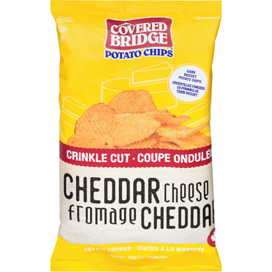Cheddar - Crinkle Cut - Covered Bridge Chips π¨π¦