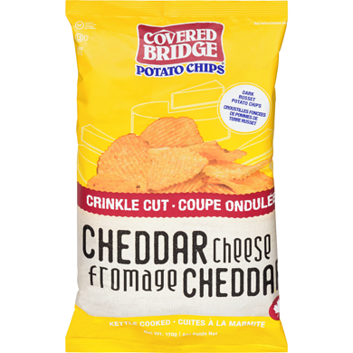 Cheddar - Crinkle Cut - Covered Bridge Chips