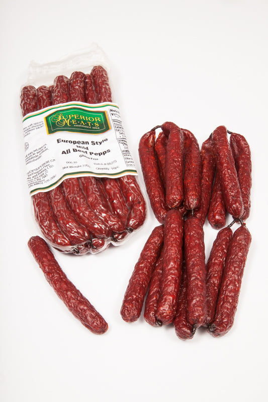 EUROPEAN STYLE MILD BEEF PEPPS (18 pieces)  (superior meats)